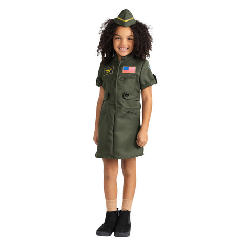 Girls Air Force Fighter Pilot Costume Dress