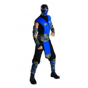 Mens Mortal Kombat Deluxe Sub-Zero Costume - HalloweenCostumes4U.com - Adult Costumes