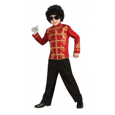 Boys Michael Jackson Red Military Jacket - HalloweenCostumes4U.com - Kids Costumes