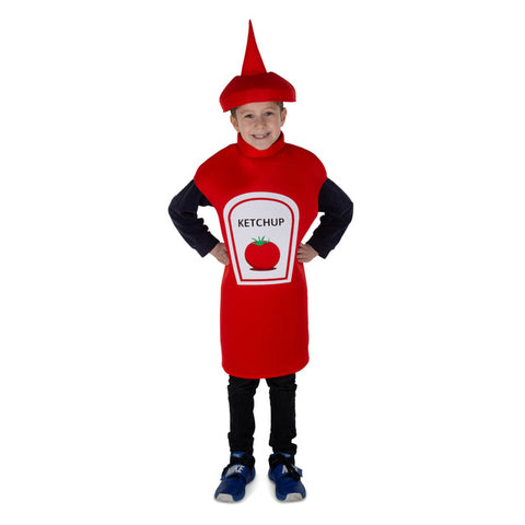 Kids Ketchup Bottle Costume - Dress Up America Costumes & Accessories - HalloweenCostumes4U.com - Kids Costumes