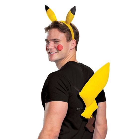 Kit de accesorios para disfraz de Pikachu con cola y diadema