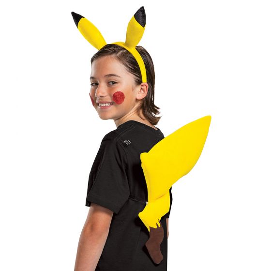 Kit de accesorios para disfraz de Pikachu con cola y diadema