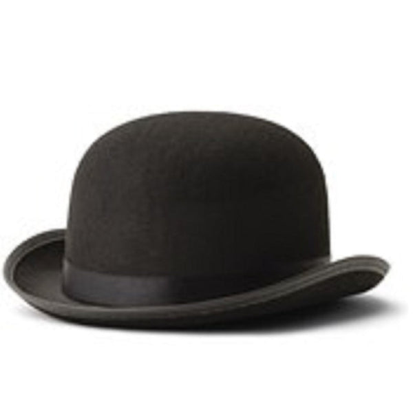 Kids Black Derby Bowler Hat - HalloweenCostumes4U.com - Costume Props & Accessories