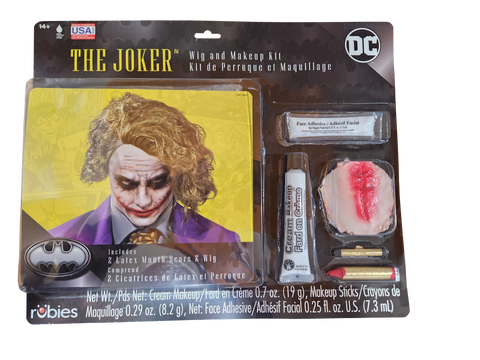 Kit de maquillage et perruque Batman Joker Deluxe