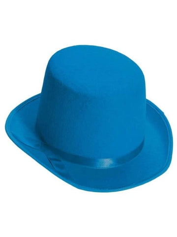 Deluxe Blue Top Hat Costume Accessory - HalloweenCostumes4U.com - Costume Props & Accessories