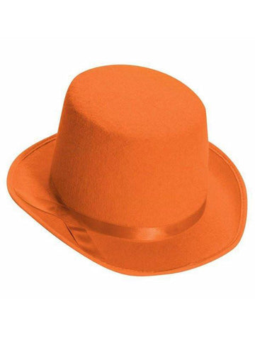 Deluxe Orange Top Hat Costume Accessory - HalloweenCostumes4U.com - Costume Props & Accessories