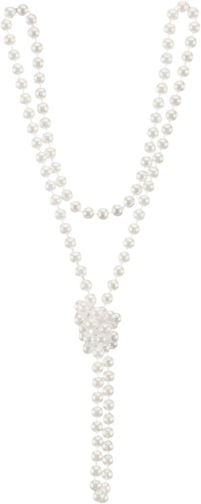 Beaded Faux Pearl Flapper Roaring 20s Necklace