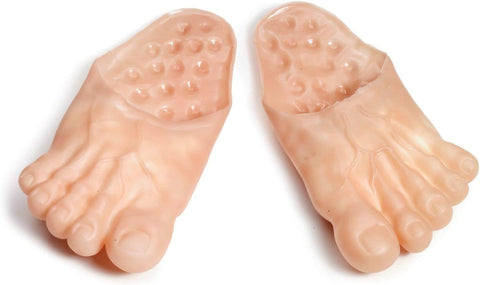 Jumbo Plastic Barefoot Feet Covers - HalloweenCostumes4U.com - Costume Props & Accessories