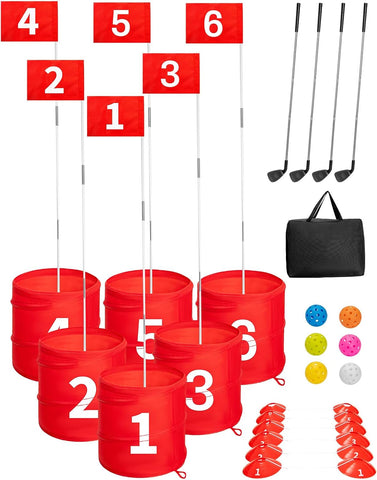 NJ RENTAL ONLY - 6-Hole Bucket Golf Game Set Rental