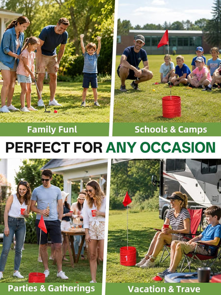 NJ RENTAL ONLY - 6-Hole Bucket Golf Game Set Rental