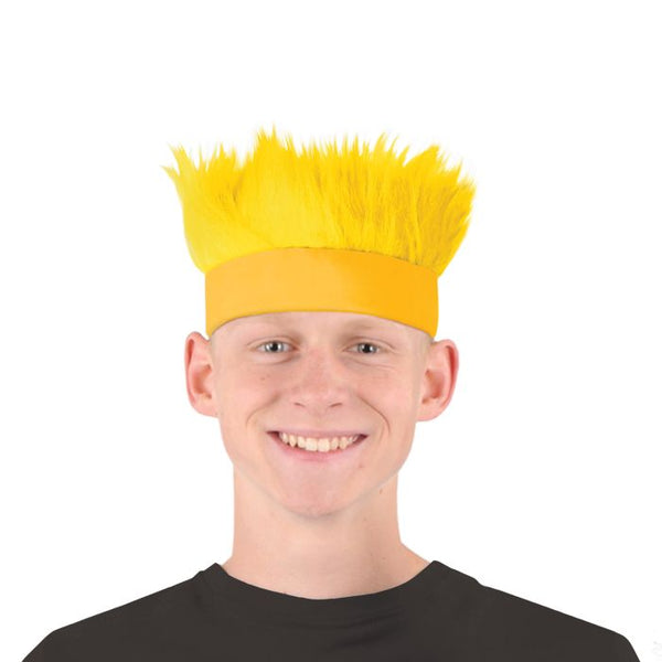 Yellow Wild Spiked Hair Headband