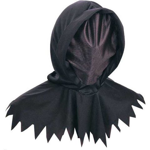 Black Hidden Face Hooded Costume Mask - HalloweenCostumes4U.com - Costume Props & Accessories