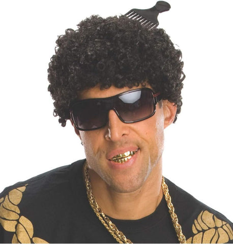 Black Tight Afro Wig - HalloweenCostumes4U.com - Costume Props & Accessories