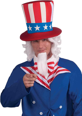 Uncle Sam Wig & Beard Set - HalloweenCostumes4U.com - Costume Props & Accessories
