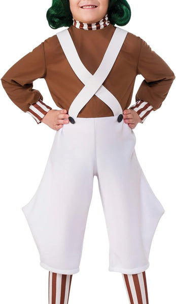 Boys Willy Wonka & The Chocolate Factory Oompa Loompa Costume