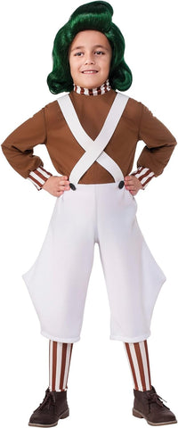 Boys Willy Wonka & The Chocolate Factory Oompa Loompa Costume