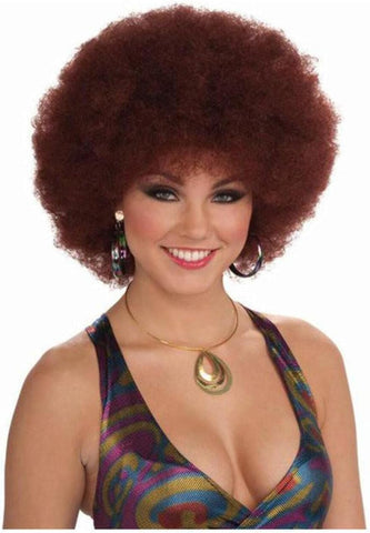 Red Disco Doll Afro Wig