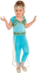 Disfraz de princesa genio azul para niñas