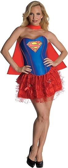Women's or Teen's Supergirl Corset Costume - HalloweenCostumes4U.com - Adult Costumes