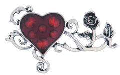 Accesorio de bisutería con anillo de rosa de lecho de sangre de Wicked Gems