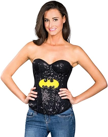 Women's Batman Batgirl Sequin Corset - Rubies Costumes & Accessories - HalloweenCostumes4U.com - Adult Costumes