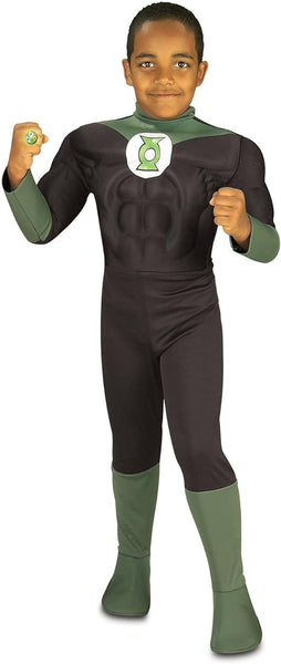 Toddlers DC Comics Deluxe Muscle Chest Green Lantern Costume - Rubies Costumes & Accessories - HalloweenCostumes4U.com - Kids Costumes