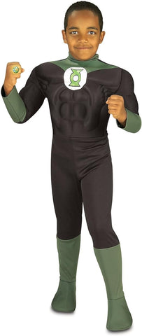 Toddlers DC Comics Deluxe Muscle Chest Green Lantern Costume - Rubies Costumes & Accessories - HalloweenCostumes4U.com - Kids Costumes