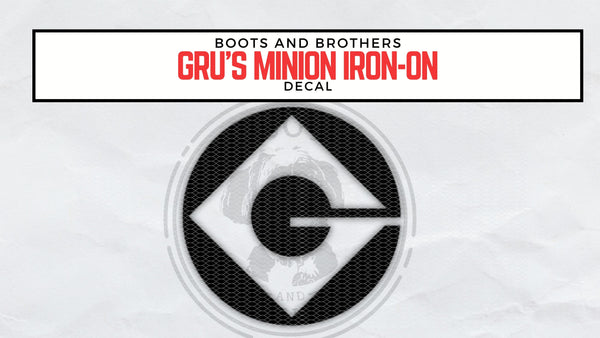 Gru's Minion Overall Logo Vinyl Iron-on Decal - HalloweenCostumes4U.com - Costume Props & Accessories