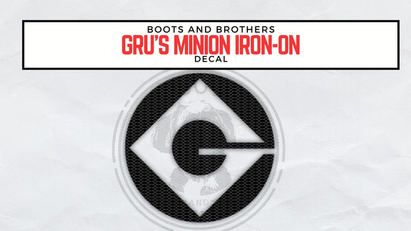 Gru's Minion Overall Logo Vinyl Iron-on Decal