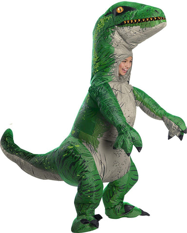 Kids Inflatable Velociraptor Dinosaur Costume with Sound - HalloweenCostumes4U.com - Kids Costumes