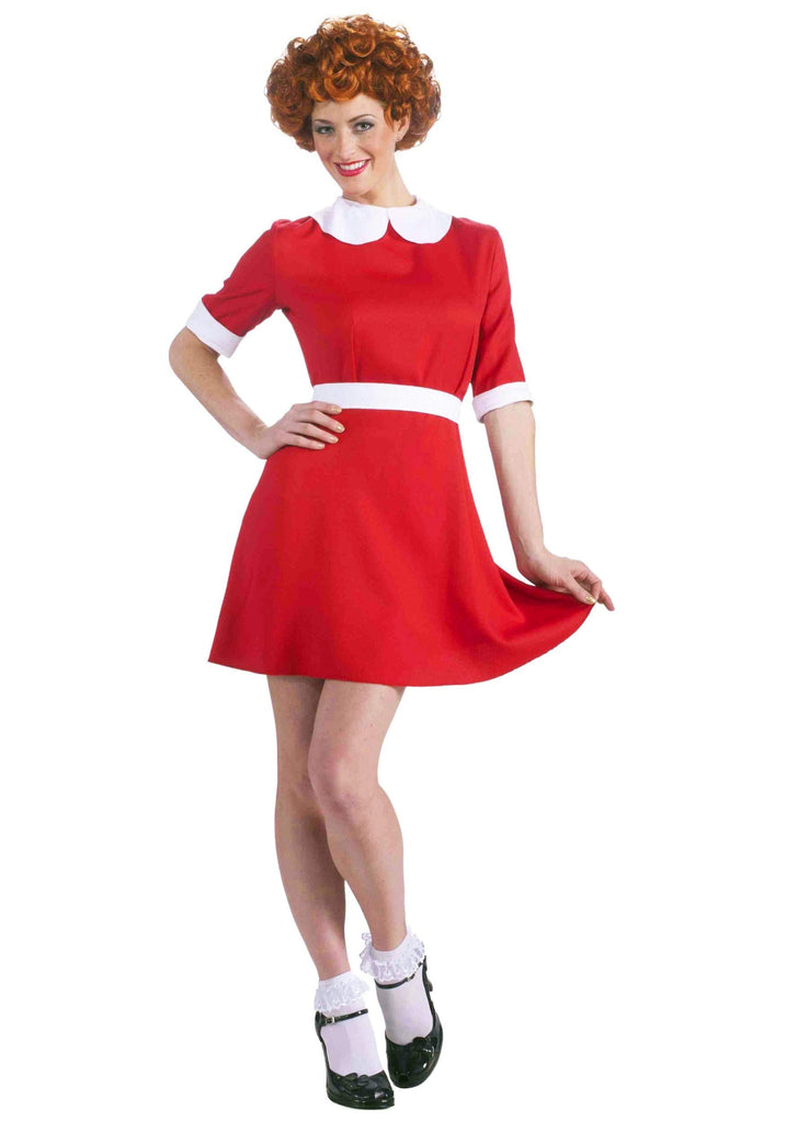 annie red dress costume Amazon.com: Women Annie Costume Peter Pan Collar Short Sleeve Red Party A-line Dress Halloween Little Orphan Cosplay Wig Set XS : Clothing, Shoes & Jewelry