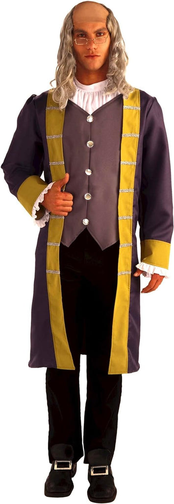 Mens Benjamin Franklin Costume - Rubies Costumes & Accessories - HalloweenCostumes4U.com - Adult Costumes