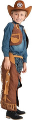 Chaps et gilet de cow-girl marron pour enfants