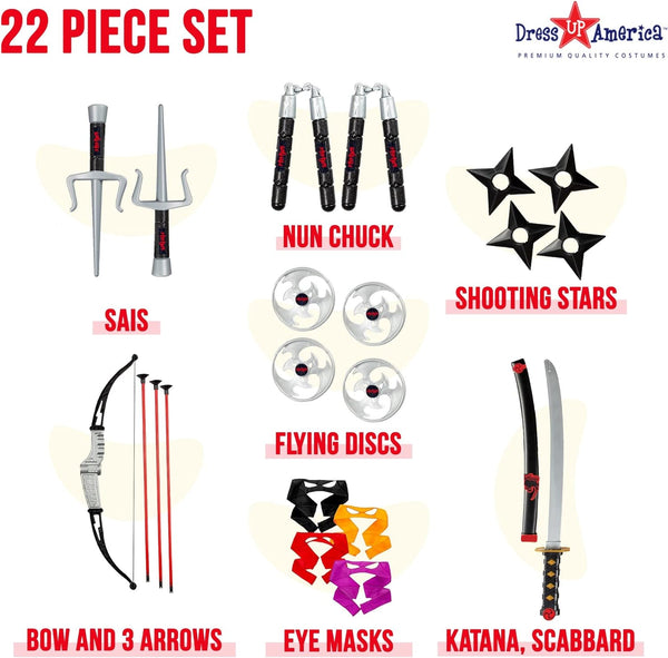 Kids Ninja Weapon Accessory Set - HalloweenCostumes4U.com - Costume Props & Accessories