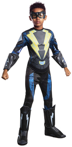 Boys Deluxe Black Lightning Costume - HalloweenCostumes4U.com - Kids Costumes