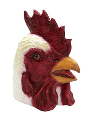 Deluxe Overhead Rooster Latex Costume Mask