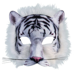 Accesorio de disfraz con máscara de tigre blanco