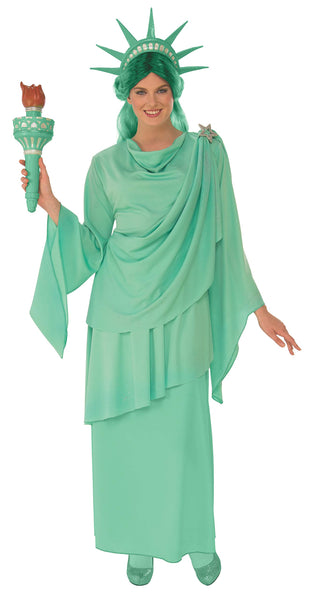 Womens Statue of Liberty Classic Lady Liberty Costume - HalloweenCostumes4U.com - Adult Costumes