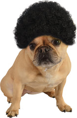 Pets Black Curly Afro Wig Costume Accessory
