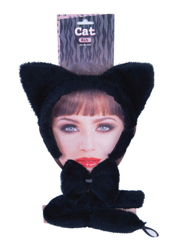 Black Cat Costume Accessory Kit - HalloweenCostumes4U.com - Costume Props & Accessories