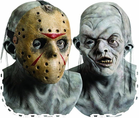 Friday the 13th Jason Voorhees Deluxe Overhead Latex Mask - HalloweenCostumes4U.com - Costume Props & Accessories