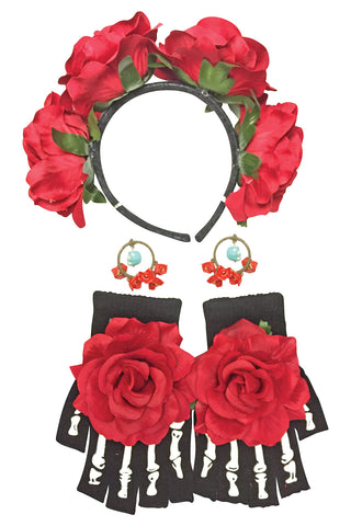 Day of the Dead Costume Accessory Kit - HalloweenCostumes4U.com - Costume Props & Accessories