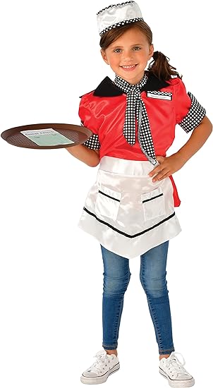 Girls 50s Waitress Dressup Set - HalloweenCostumes4U.com - Costume Props & Accessories