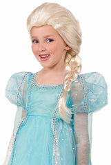Peluca de disfraz de princesa rubia
