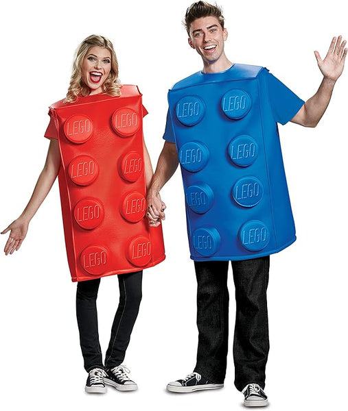 Déguisement de brique Lego rouge pour adulte