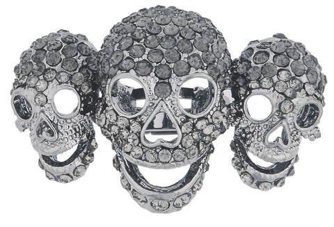 Wicked Gems Grey Skulls Ring Costume Jewelry Accessory - Rubies Costumes & Accessories - HalloweenCostumes4U.com - Accessories