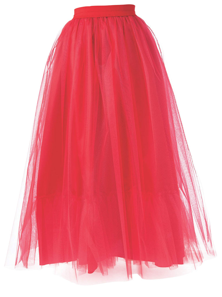 Womens Scarlet Red Skirt Costume Accessory - HalloweenCostumes4U.com - Costume Props & Accessories