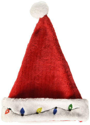Light-Up Santa Hat with String Lights Costume Accessory - HalloweenCostumes4U.com - Costume Props & Accessories