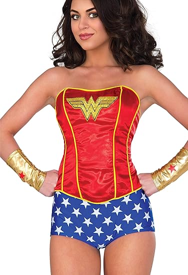 Womens DC Comics Wonder Woman Corset - Rubies Costumes & Accessories - HalloweenCostumes4U.com - Adult Costumes