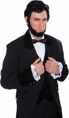 Peluca y barba de Abraham Lincoln para adultos
